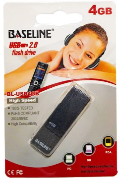 BASELINE 4GB USB2.0 Flash Drive