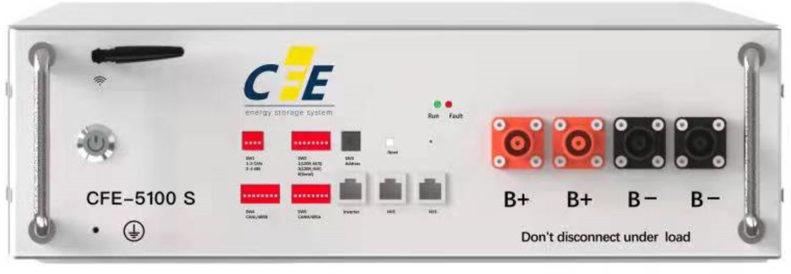 Lithium Ion Battery 5.12Kwh 51.2V 100AH - CFE-5100S