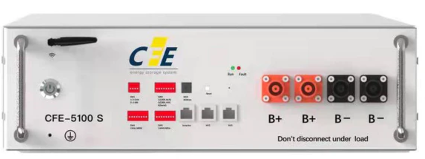 Lithium Ion Battery 5.12Kwh 51.2V 100AH - CFE-5100S