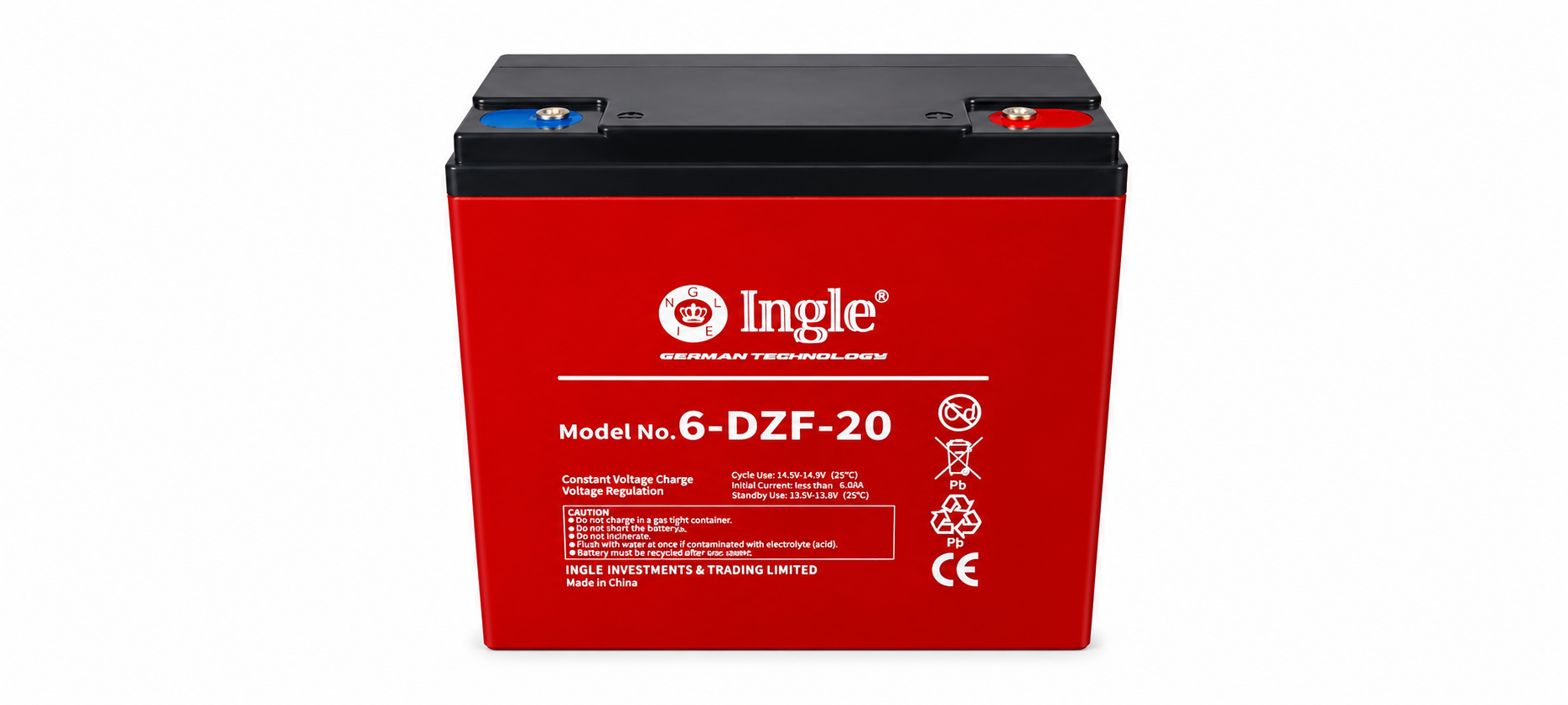Ingle 6-DZF-20 12V VRLA Battery – Electric Scooter & Go Kart Battery