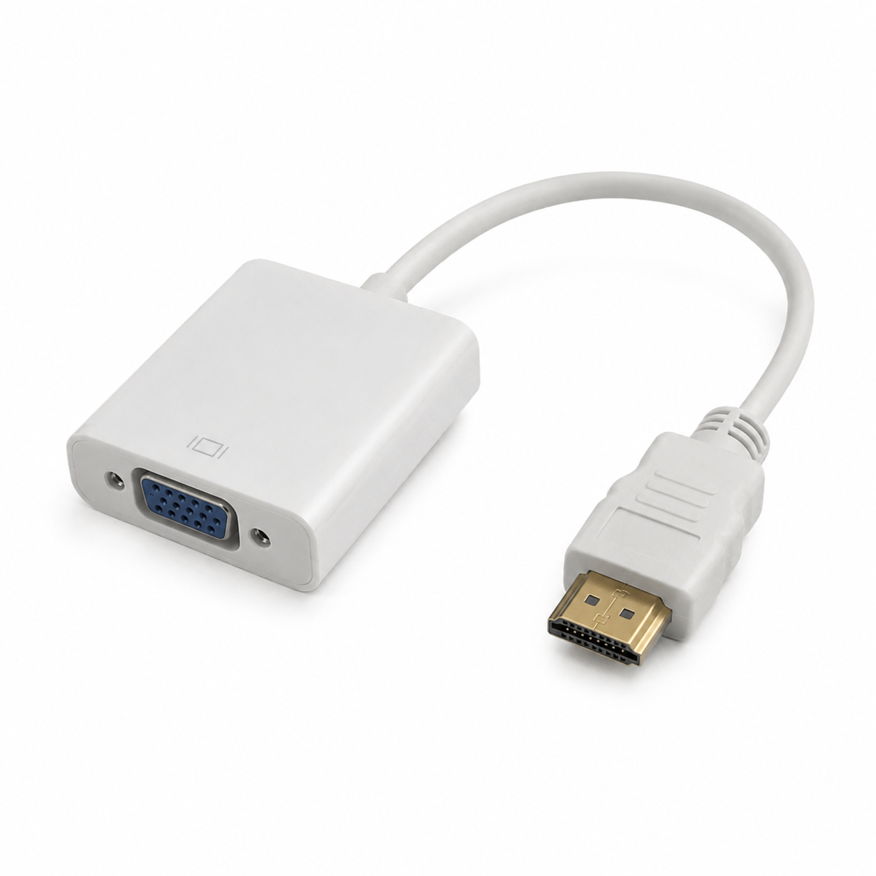 HDMI to VGA Converter Adapter – Full HD 1080P Display Converter | Plug & Play