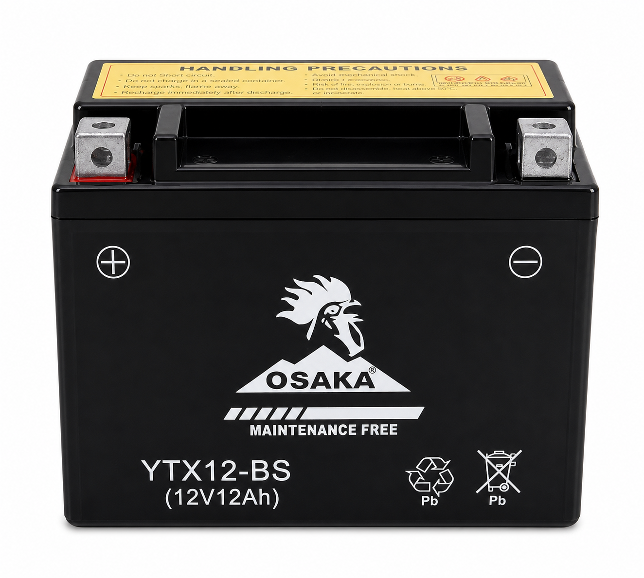 YTX12-BS 12V 12AH Osaka Motorcycle Battery