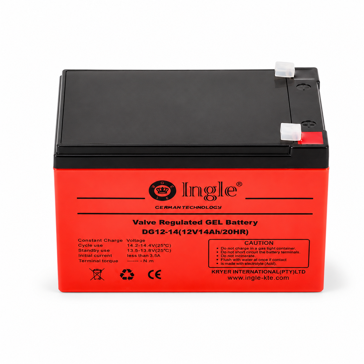 12V 14AH Gel Battery 12V14AH/20HR - Ingle Germany Technology