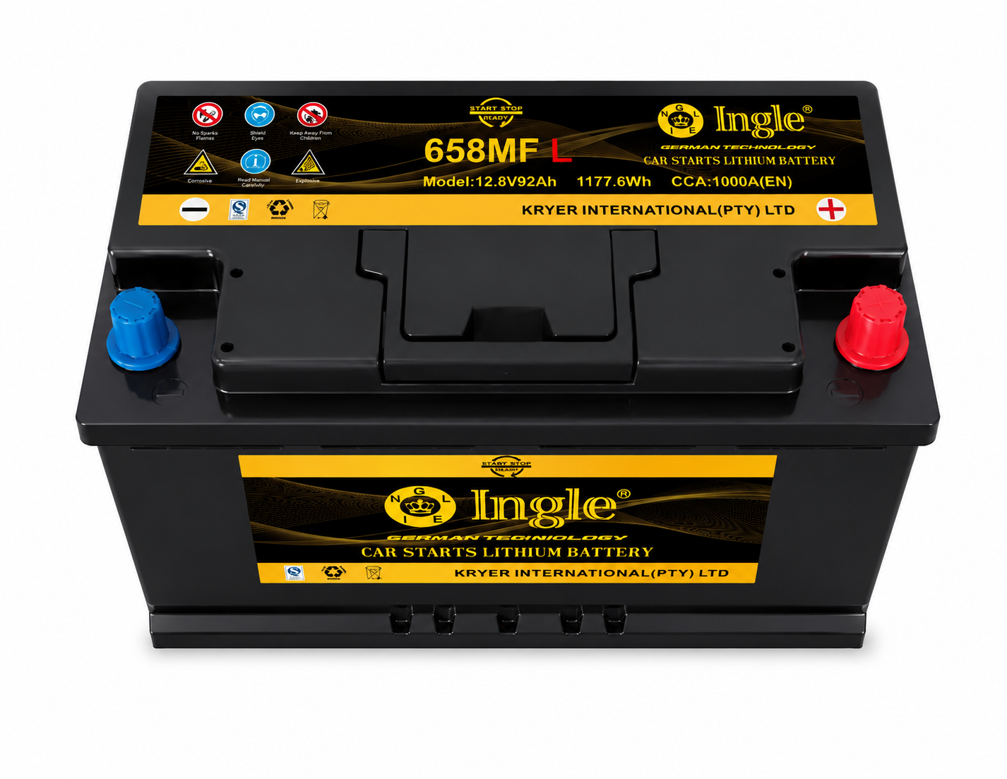 Ingle 658MFL 12v 92ah Lithium Car Battery