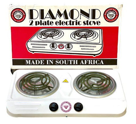 2 Plate Electric Stove - Diamond