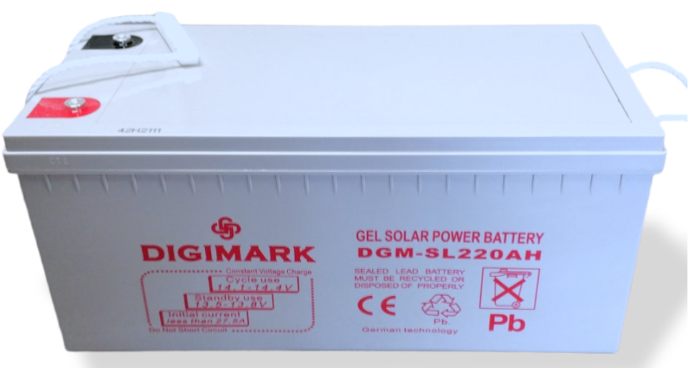 12V 220AH Deep Cycle Gel Battery - Digimark