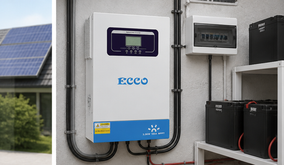 3KVA 3500W 24V 100A MPPT Hybrid Solar Inverter - ECCO
