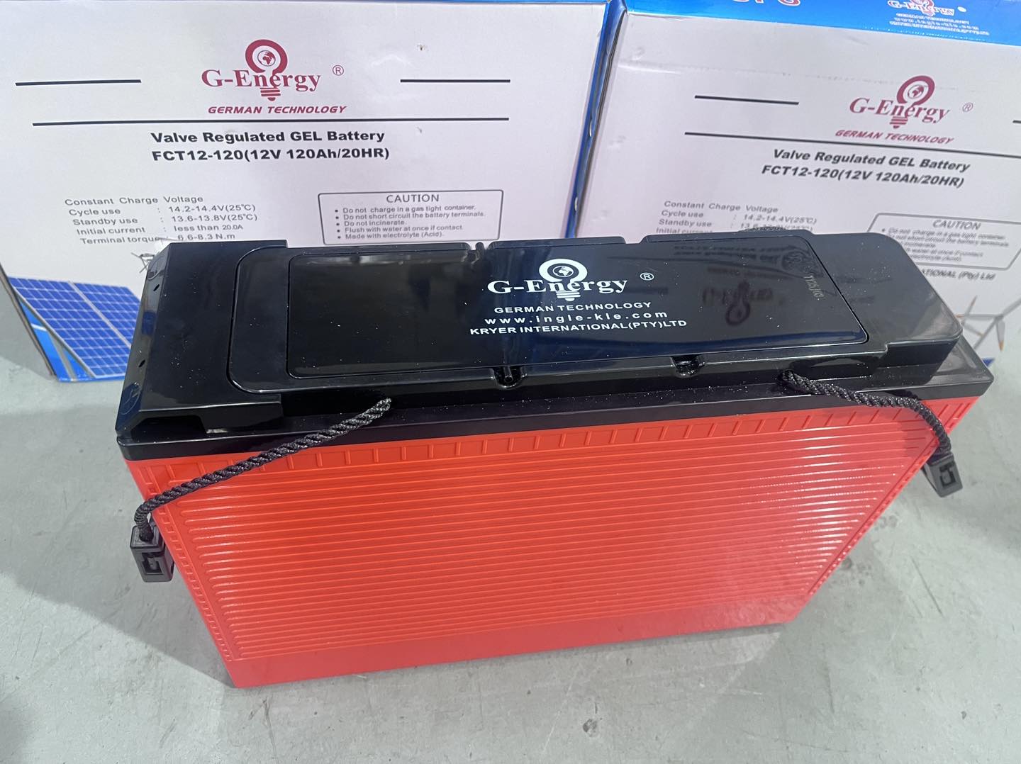 12V 120ah GEL Battery - G-Energy (Slimline)