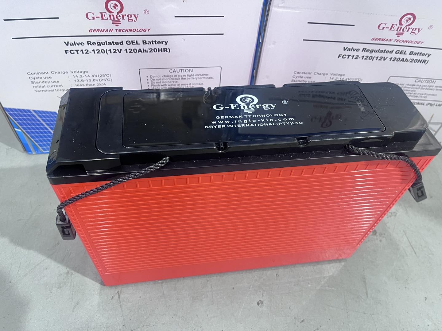 12V 120ah GEL Battery - G-Energy (Slimline)