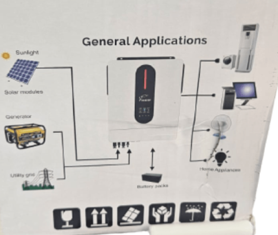 Fivestar 12KVA 10KW MPPT Wifi Hybrid Dual PV Input 48V Inverter