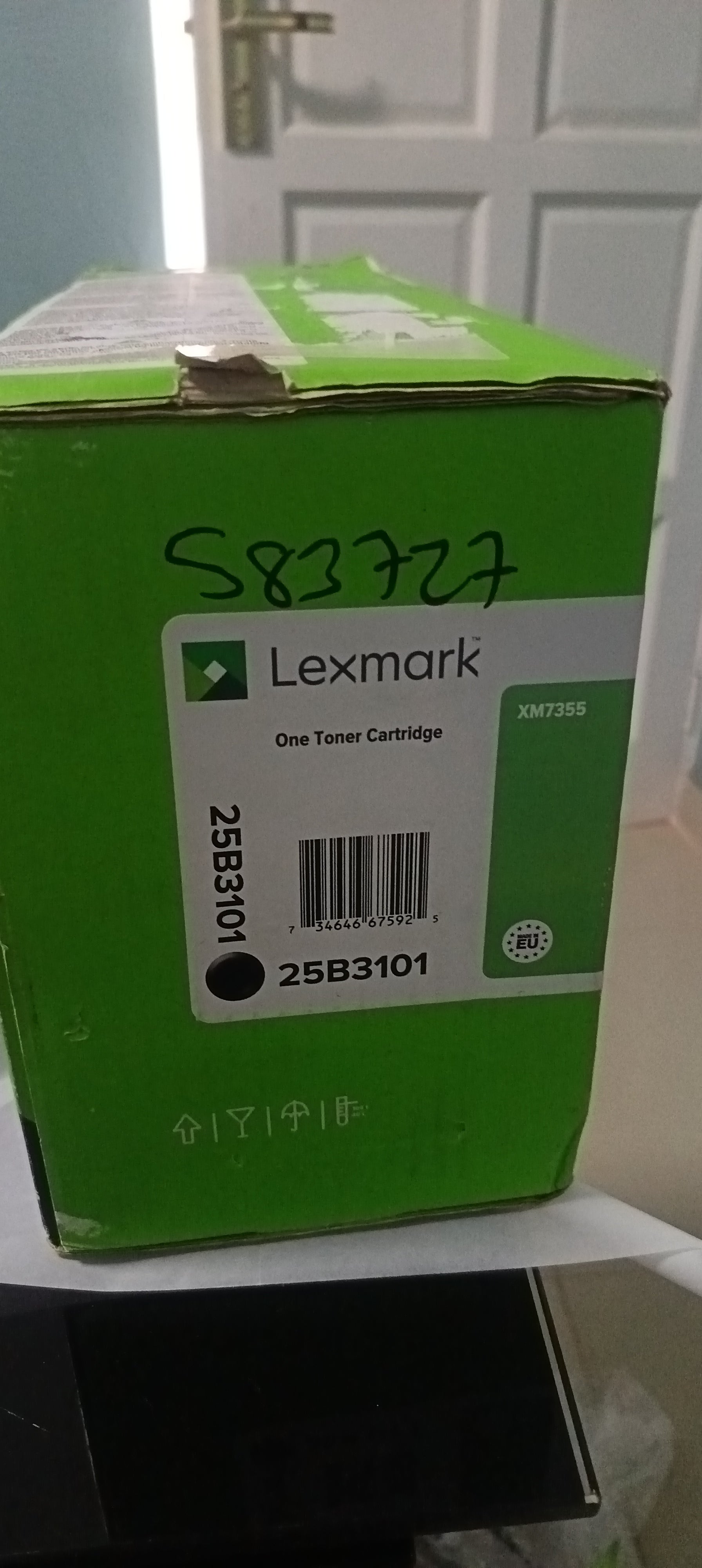 Lexmark 25B3101 Black Toner Cartridge 45,000 pages Original (for XM7355) **SALE**