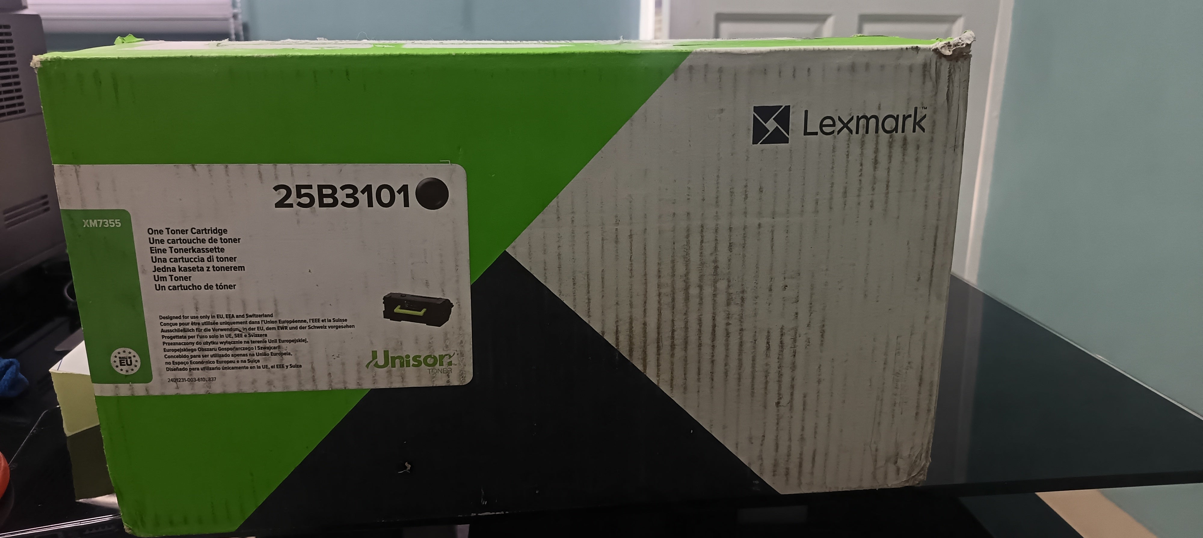 Lexmark 25B3101 Black Toner Cartridge 45,000 pages Original (for XM7355) **SALE**