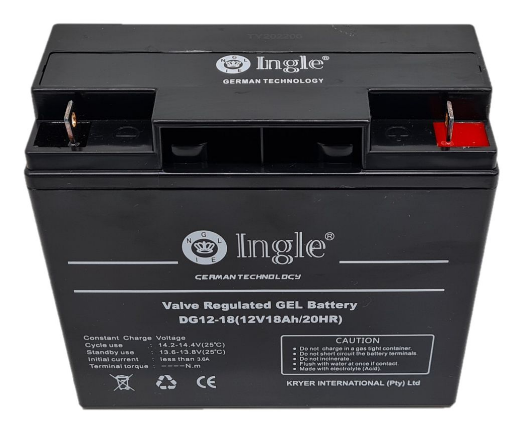 4 x 12V 18Ah Gel Battery - Ingle