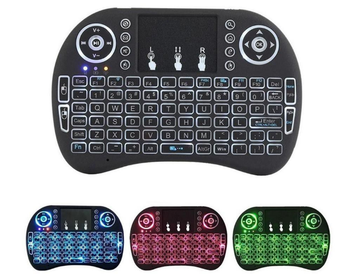 Mini 2.4GHZ Wi-Fi - Multimedia Keyboard With Touchpad & Backlit