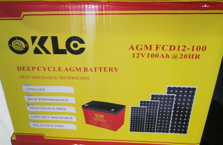 KLE AGM 100ah Gel Battery