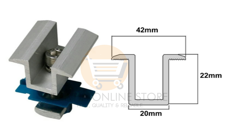 Solar Panel Middle Clamps - 10 Pack