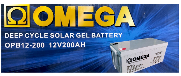 4 x 12V 200Ah Gel Solar Deep Cycle Battery - OMEGA(4PCS - 48V)