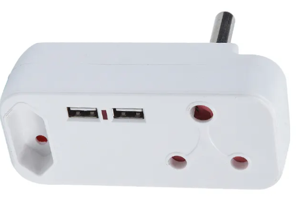 2 USB Socket Outlet Adapter - 2PCS