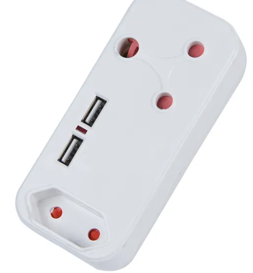 2 USB Socket Outlet Adapter - 2PCS