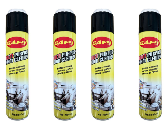 Pack of 4 - Safy Multi-Purpose Foam Cleaner