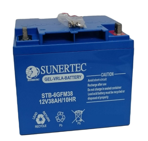 2 x 12V 38AH Gel Battery - Sunertec (2PCS)