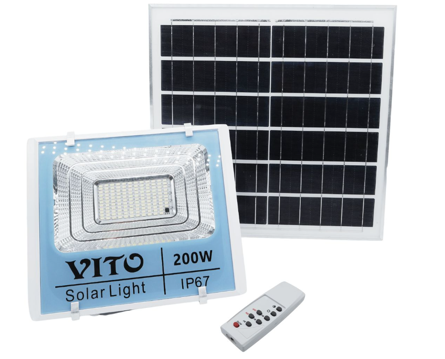 Vito 200w Solar Floodlight with Remote Control