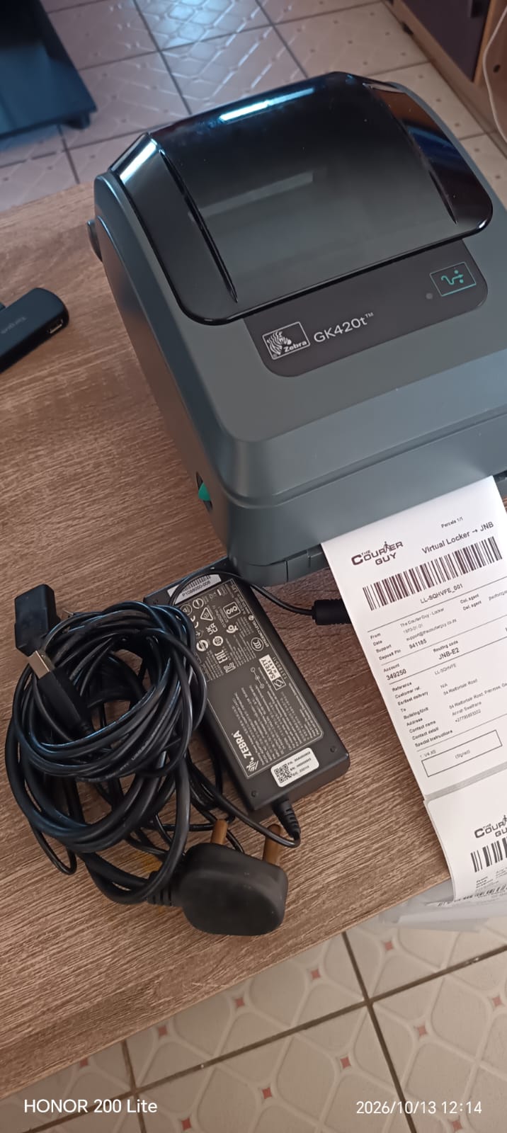 Zebra GK420T USB Wired Thermal Transfer & Direct Thermal Label Printer