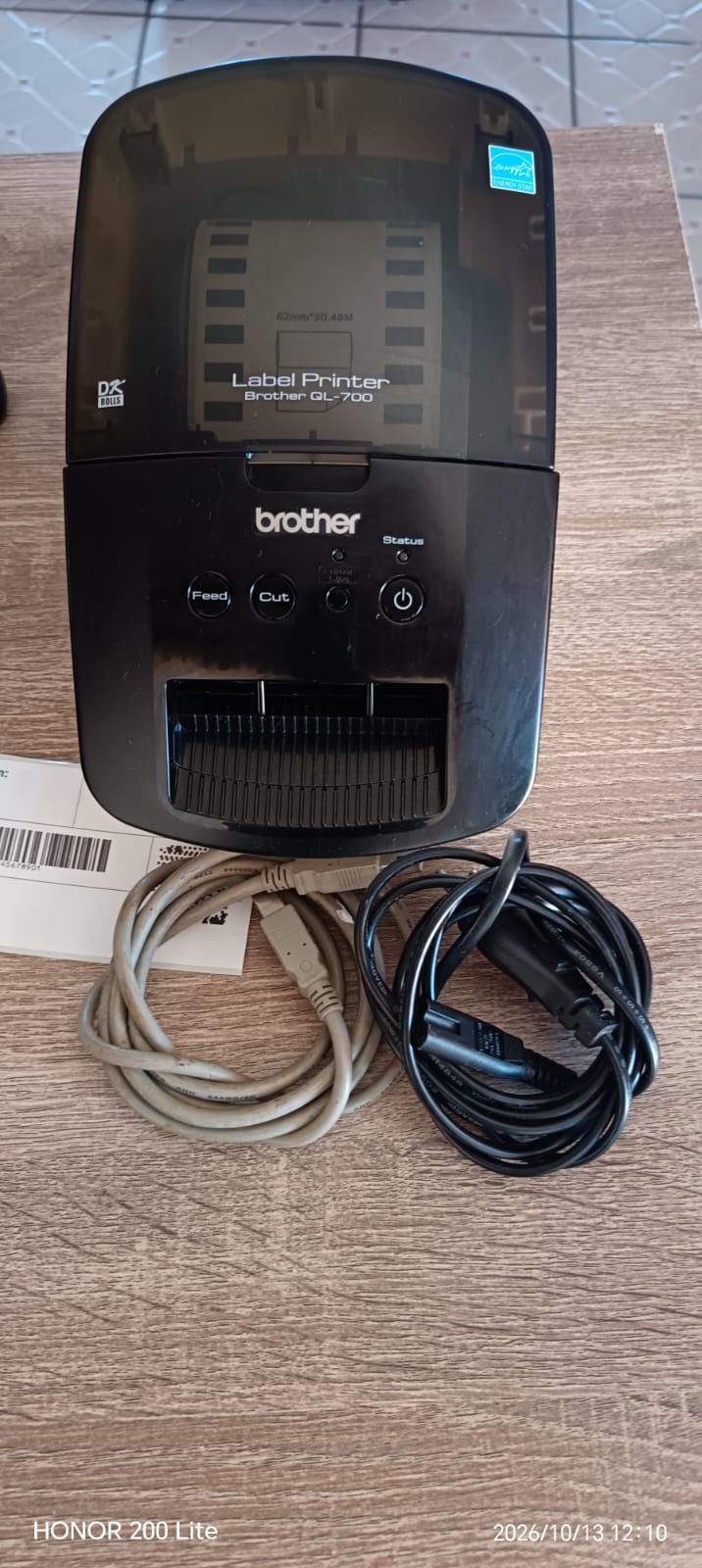 Brother QL-700 label printer Direct thermal 300 x 300 DPI 150 mm/sec DK