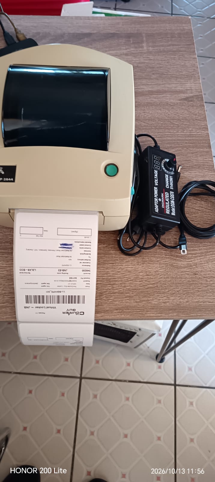 Zebra LP 2844 Direct Thermal Barcode & Shipping Label Printer (USB, Serial, Parallel)