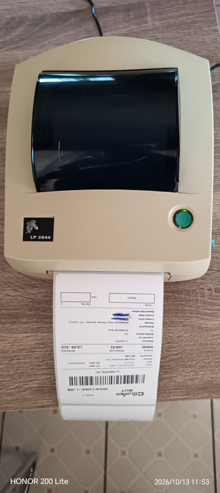 Zebra LP 2844 Direct Thermal Barcode & Shipping Label Printer (USB, Serial, Parallel)