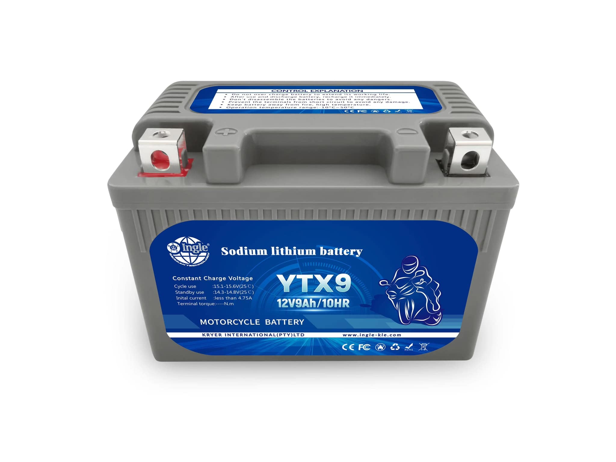 Ingle YTX9 Lithium Battery