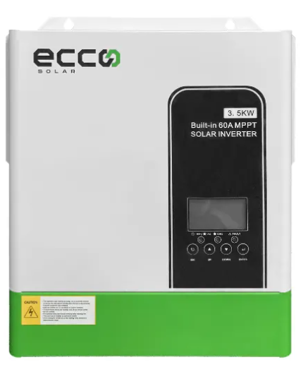 HYBRID INVERTER 24V 3.5 KVA 3500W MPPT 60A INVERTER PURE SINE WAVE - ECCO