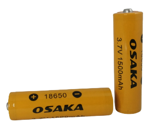 Battery 18650 Lithium Iron Rechargeable Cell 3.7 Volt 1500 mAh- Osaka (10s)