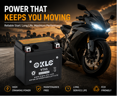 Motorcycle Battery KLE-YTX5