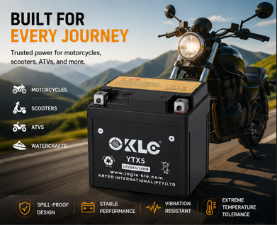 Motorcycle Battery KLE-YTX5