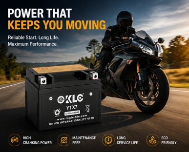 Motorcycle Battery KLE-YTX7