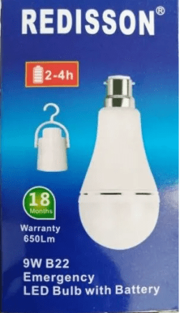 Redisson 9w Emergency LED Bulb Bayonet B22 (10 Pack)