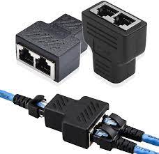 RJ45 Splitter Adapter LAN Network Internet Splitter 1 to 2 (2s)