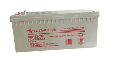 12V 200AH Deep Cycle Gel Battery - LC Star Solar Block