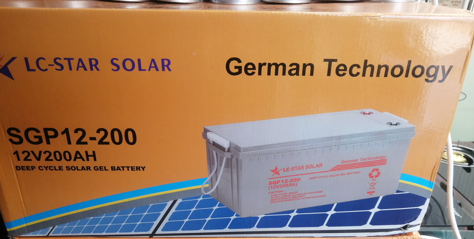 2 x 12V 200AH Deep Cycle Gel Battery - LC Star Solar Block (24V)