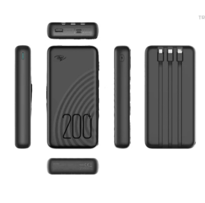 20000mAh Powerbank Star 200c with 3 cables - itel